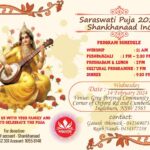 Namosker,We invite everyone to join and celebrate Saraswati Puja-2024 with Shankhonaad!